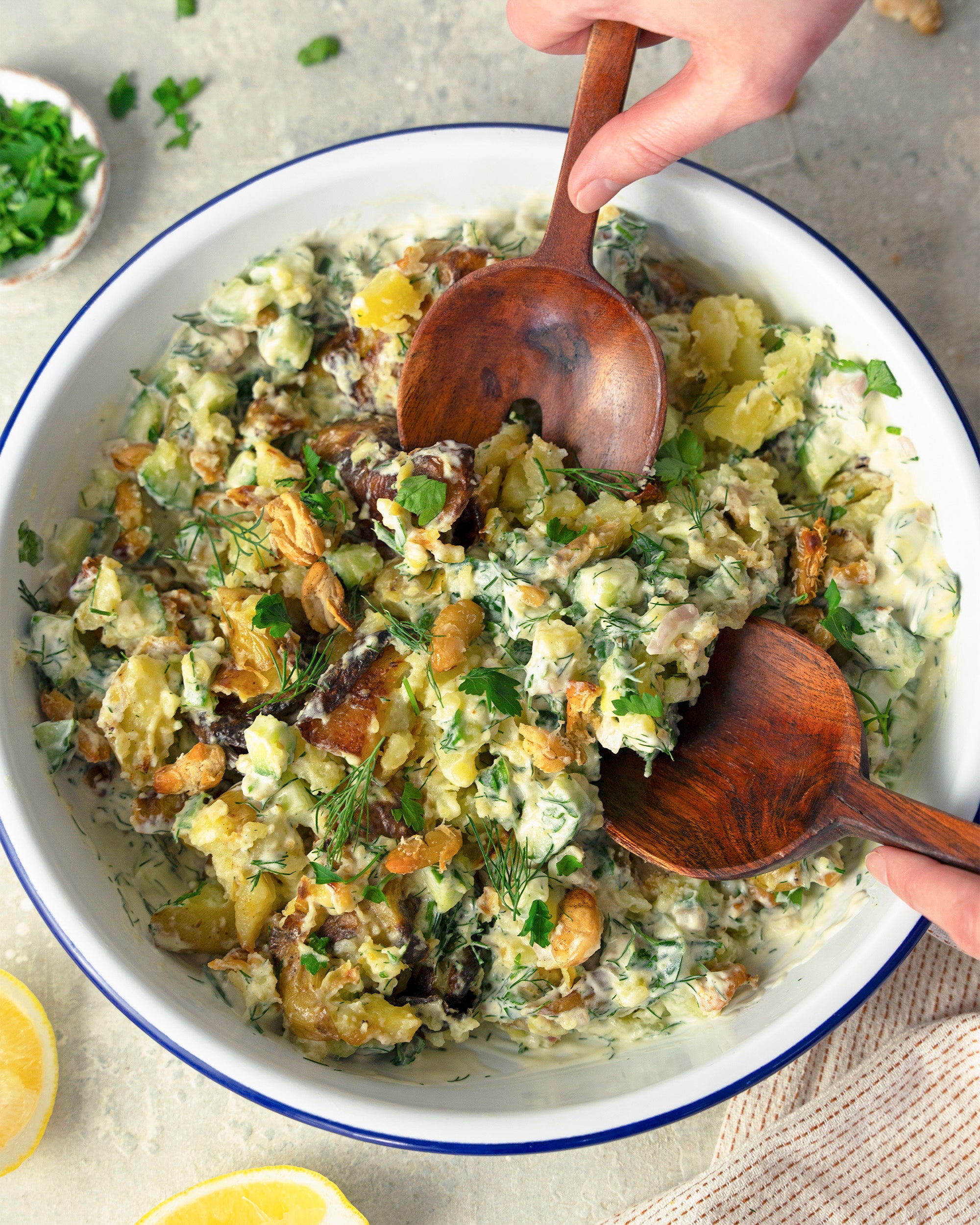 Easy Vegan Crispy Potato and Butter Bean Salad – Biona