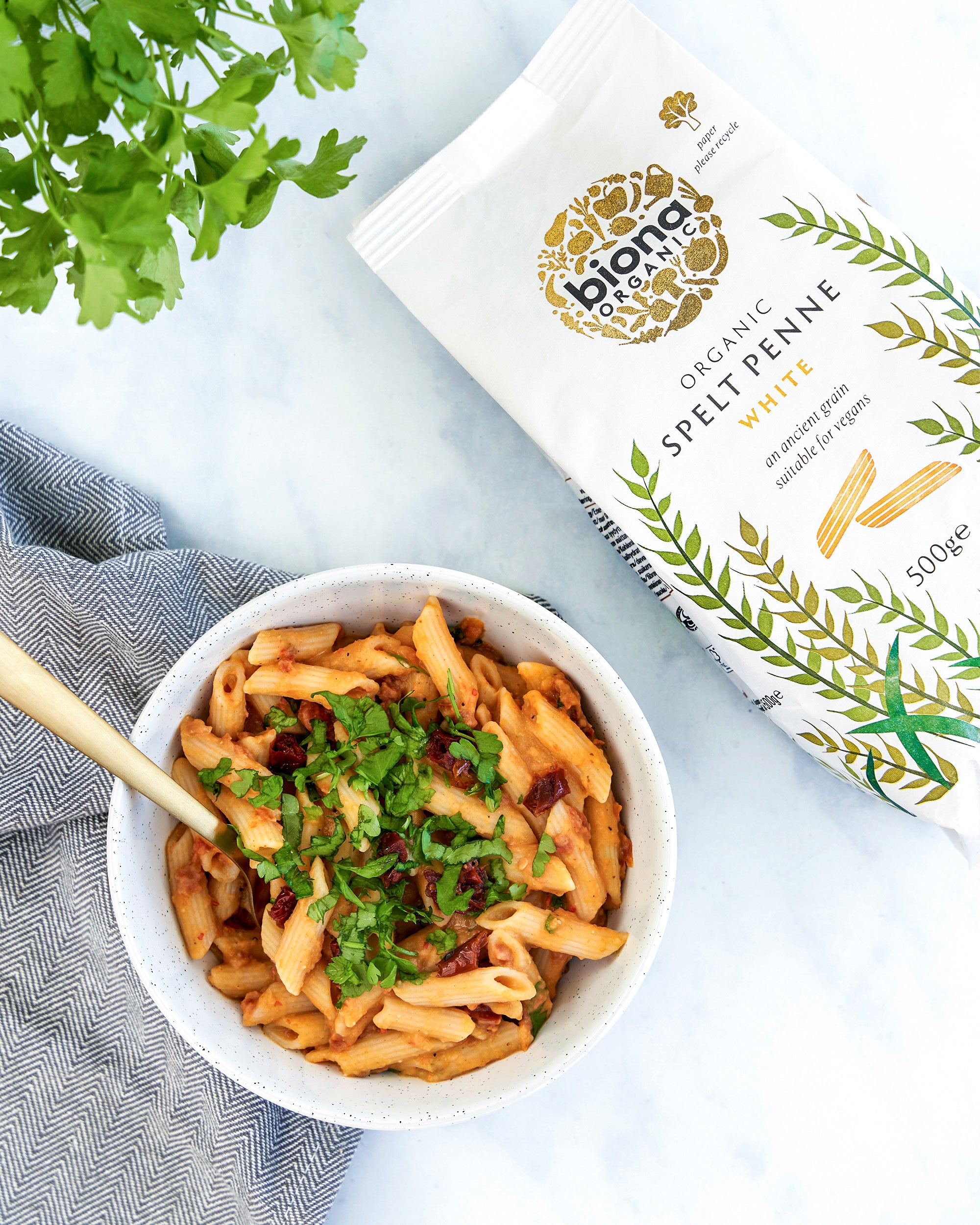 Sun Dried Tomato and Harissa Pasta Biona