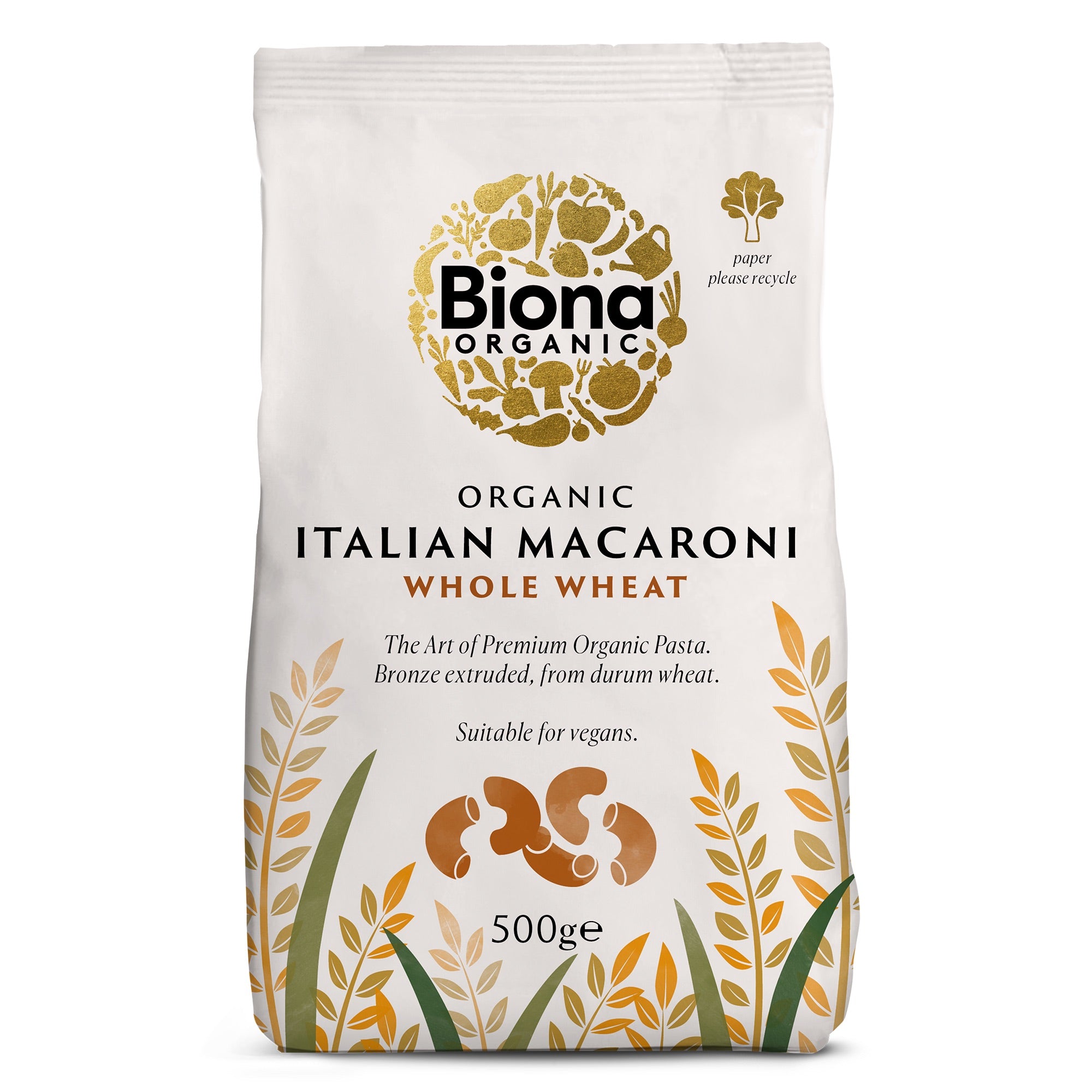 WHOLEWHEAT MACARONI PASTA 500g