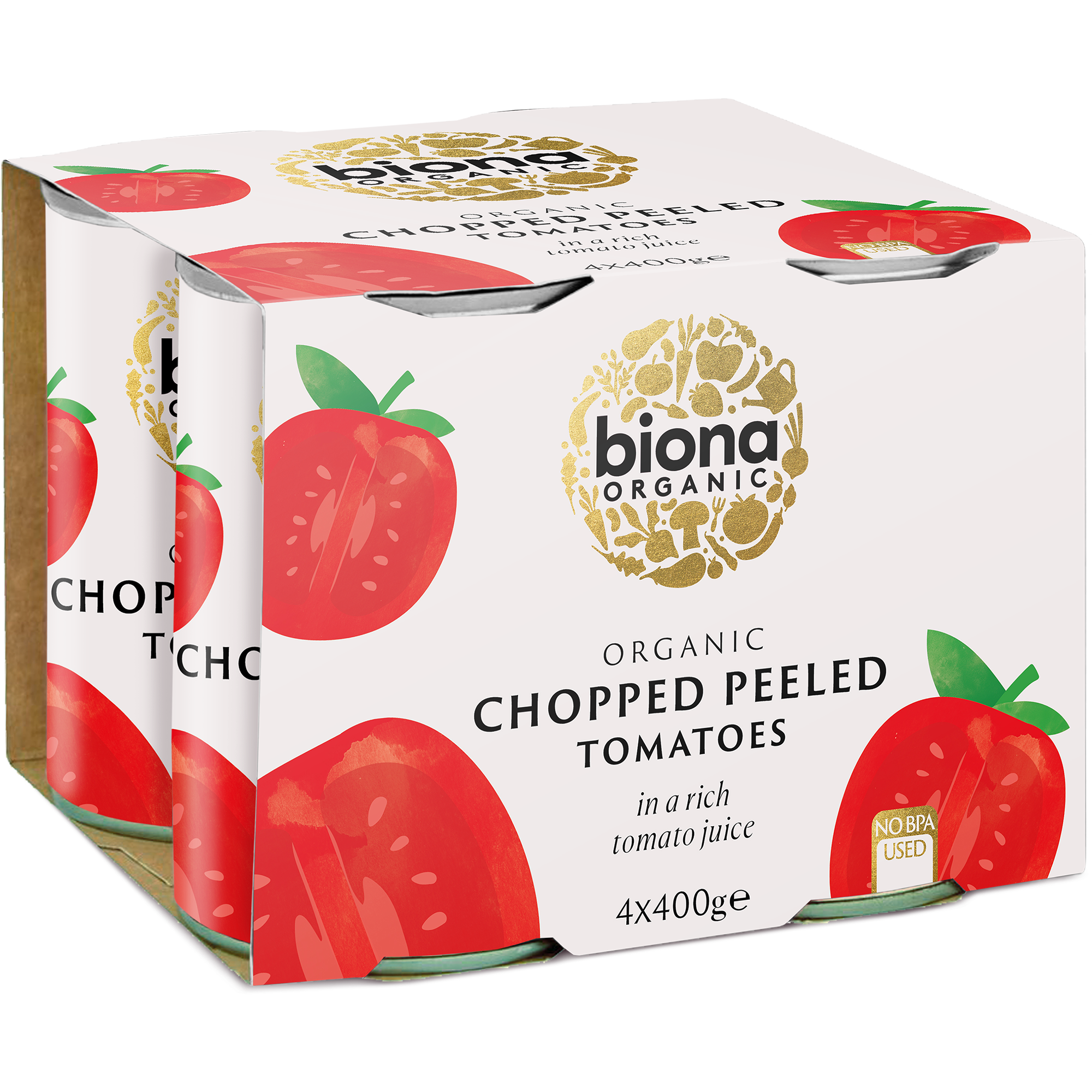 CHOPPED TOMATOES 4-PACK