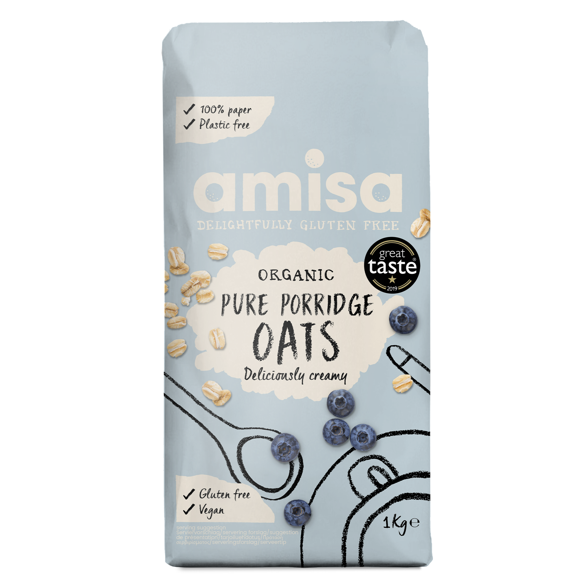 GLUTEN FREE PURE PORRIDGE OATS 1kg