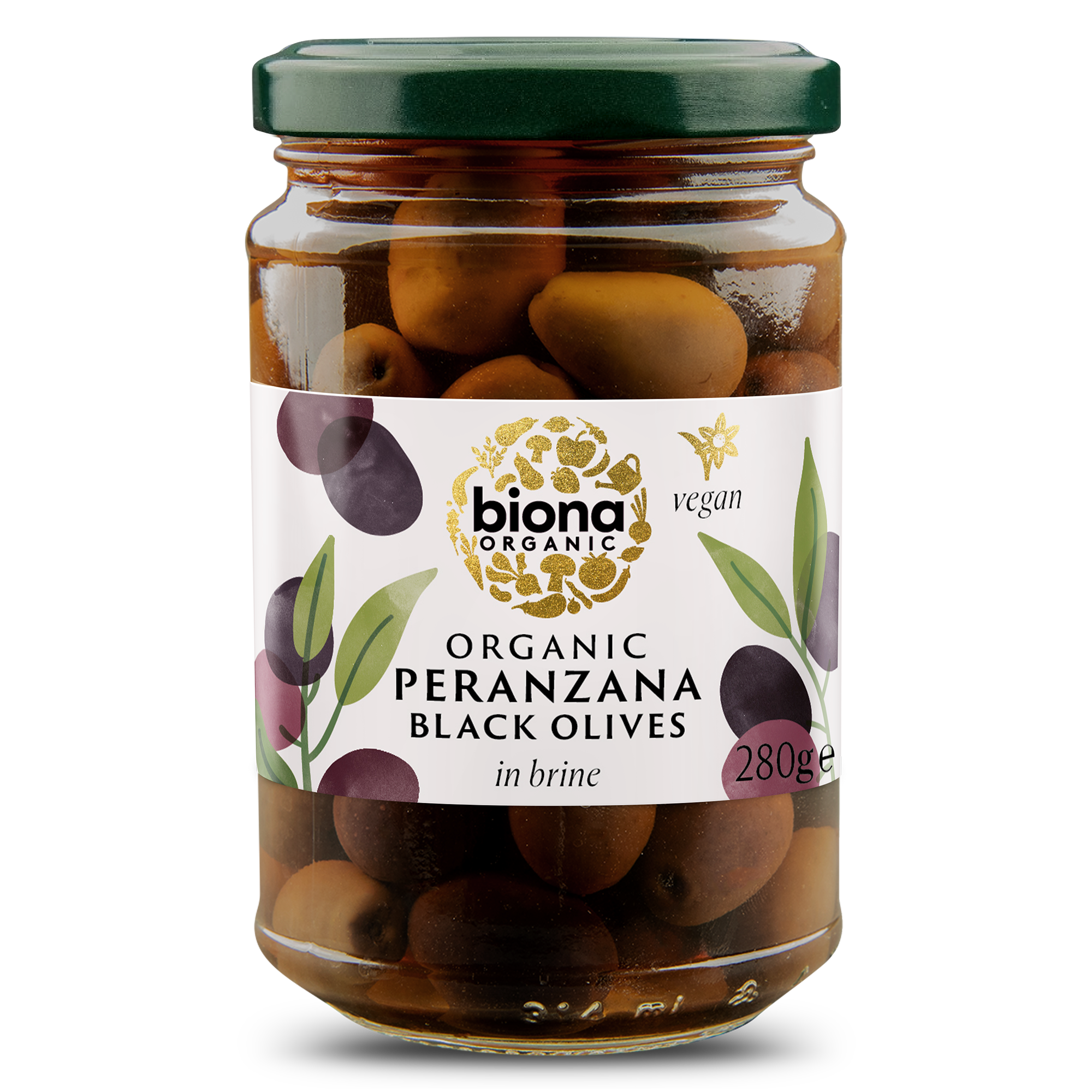 PERANZANA BLACK OLIVES IN BRINE 280g