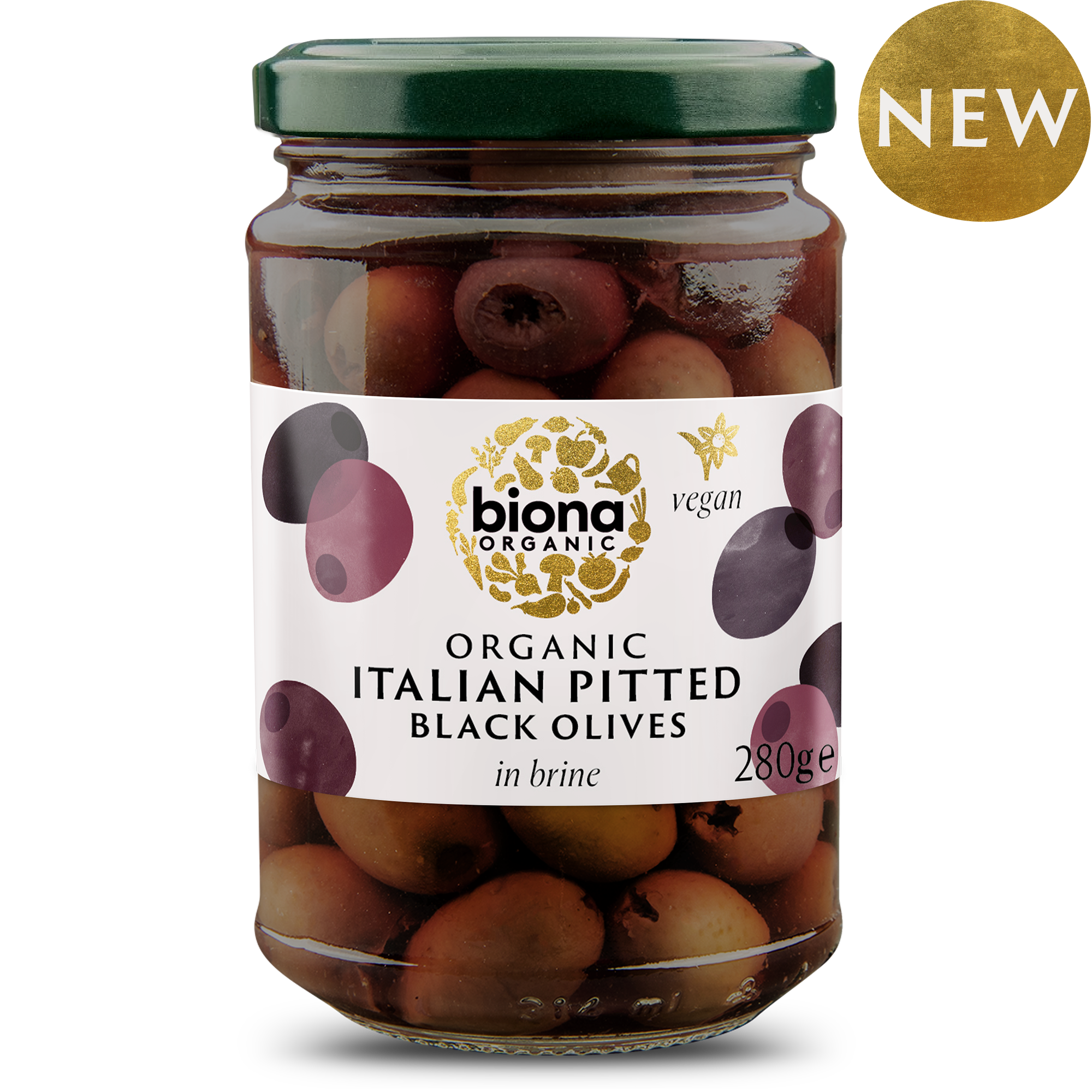 PITTED BLACK OLIVES IN BRINE