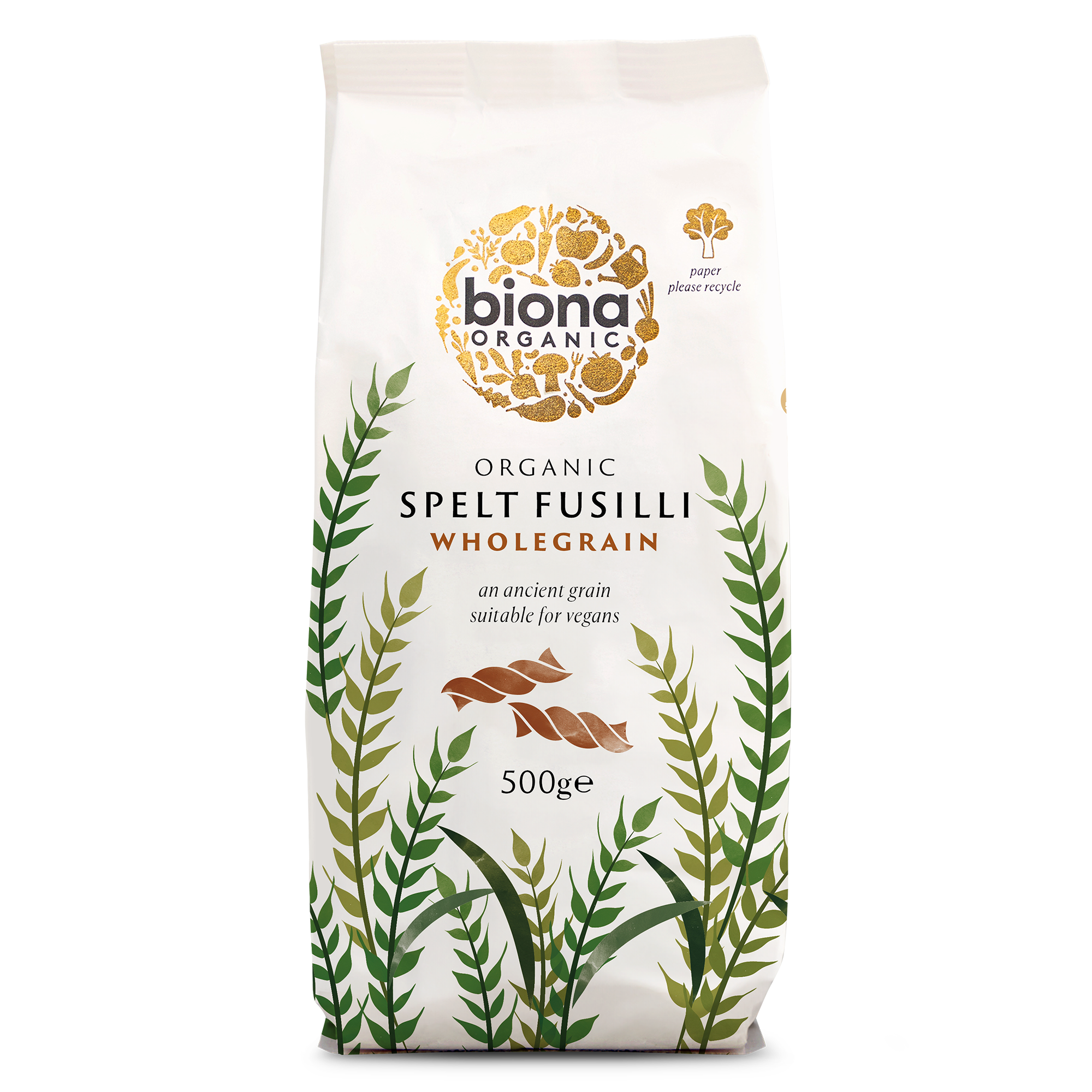 SPELT WHOLEGRAIN FUSILLI 500g