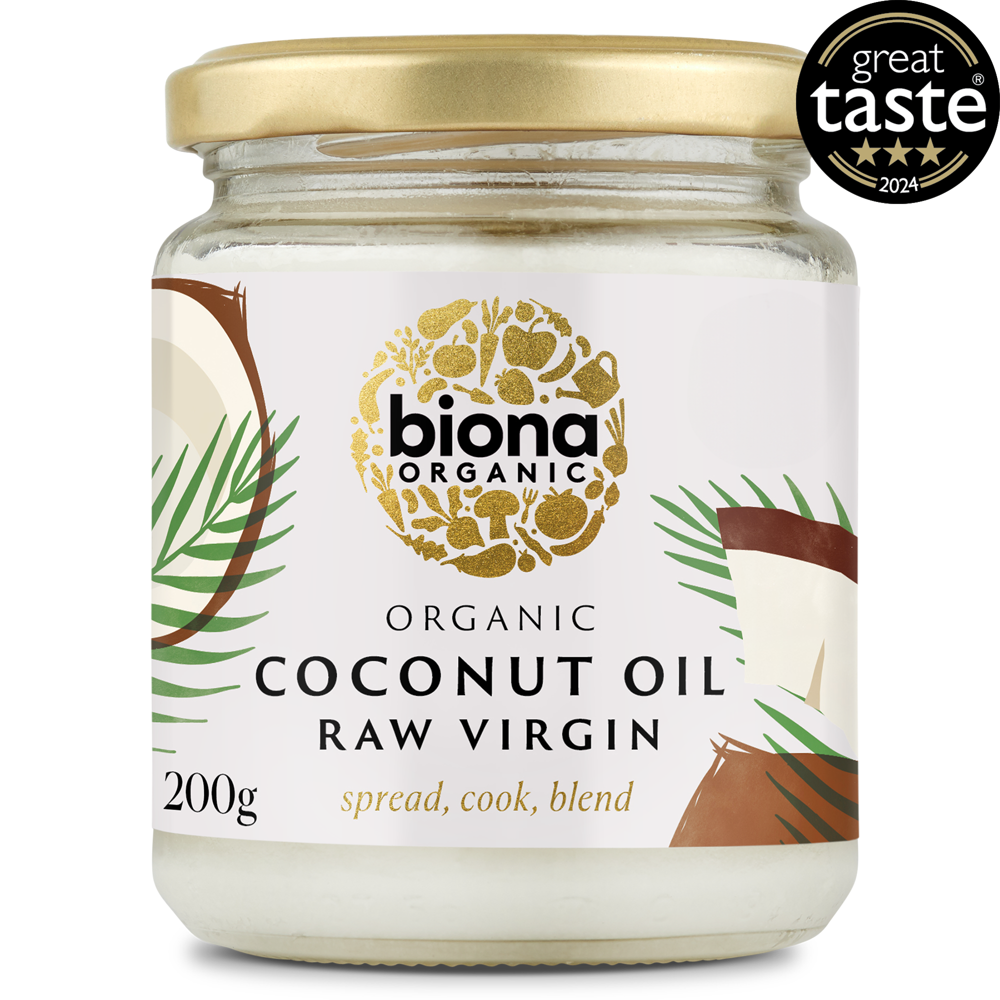 Biona Organic Coconut Oil 200g packaging
