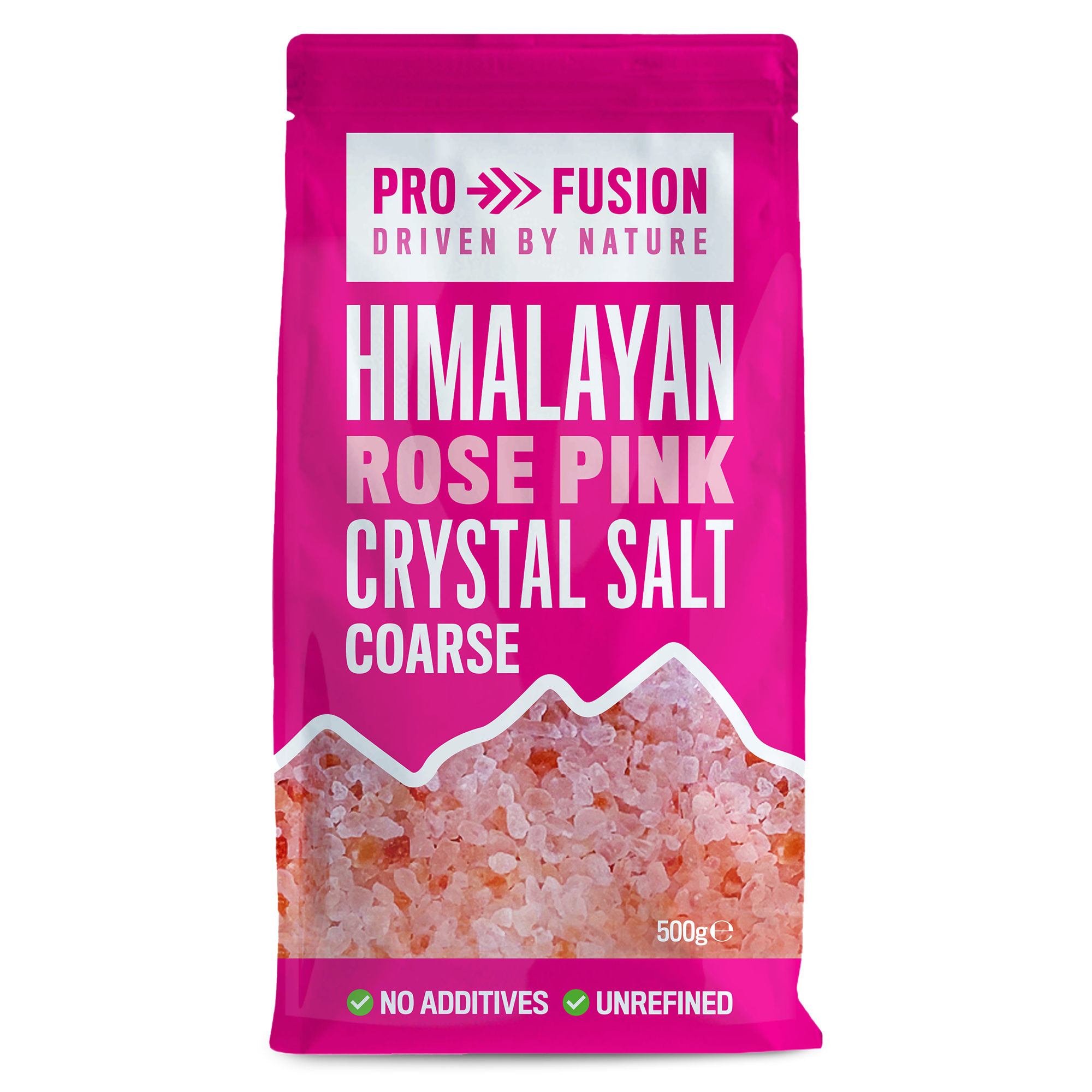 Himalayan Pink Salt Coarse - Organic, Unrefined, Vegan & Gluten-Free Natural Salt (500g)