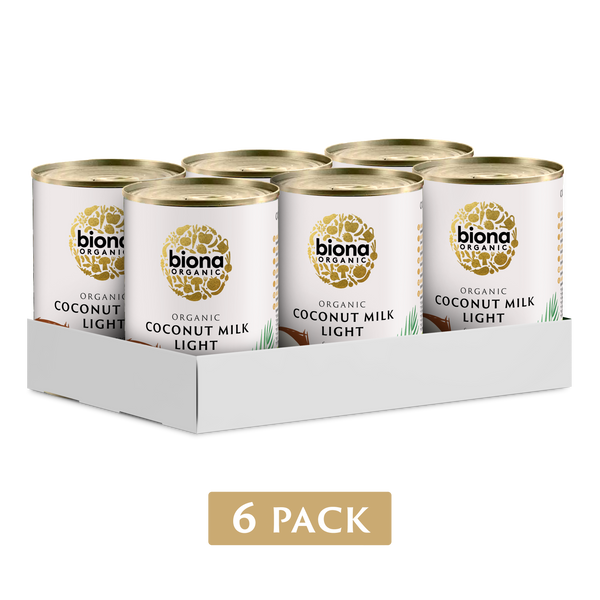 COCONUT MILK LIGHT 9% FAT 6PACK 6x400ml