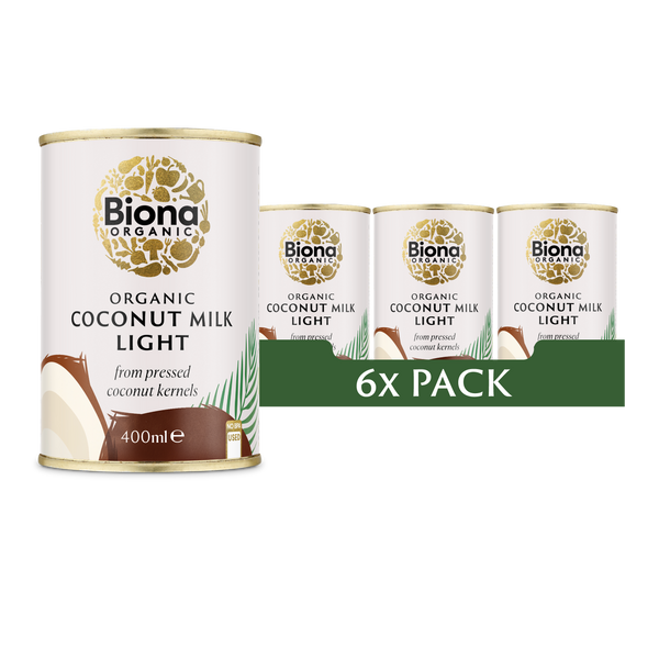 COCONUT MILK LIGHT 9% FAT 6x400ml