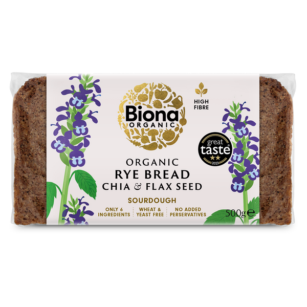 RYE BREAD  CHIA & FLAX 500g