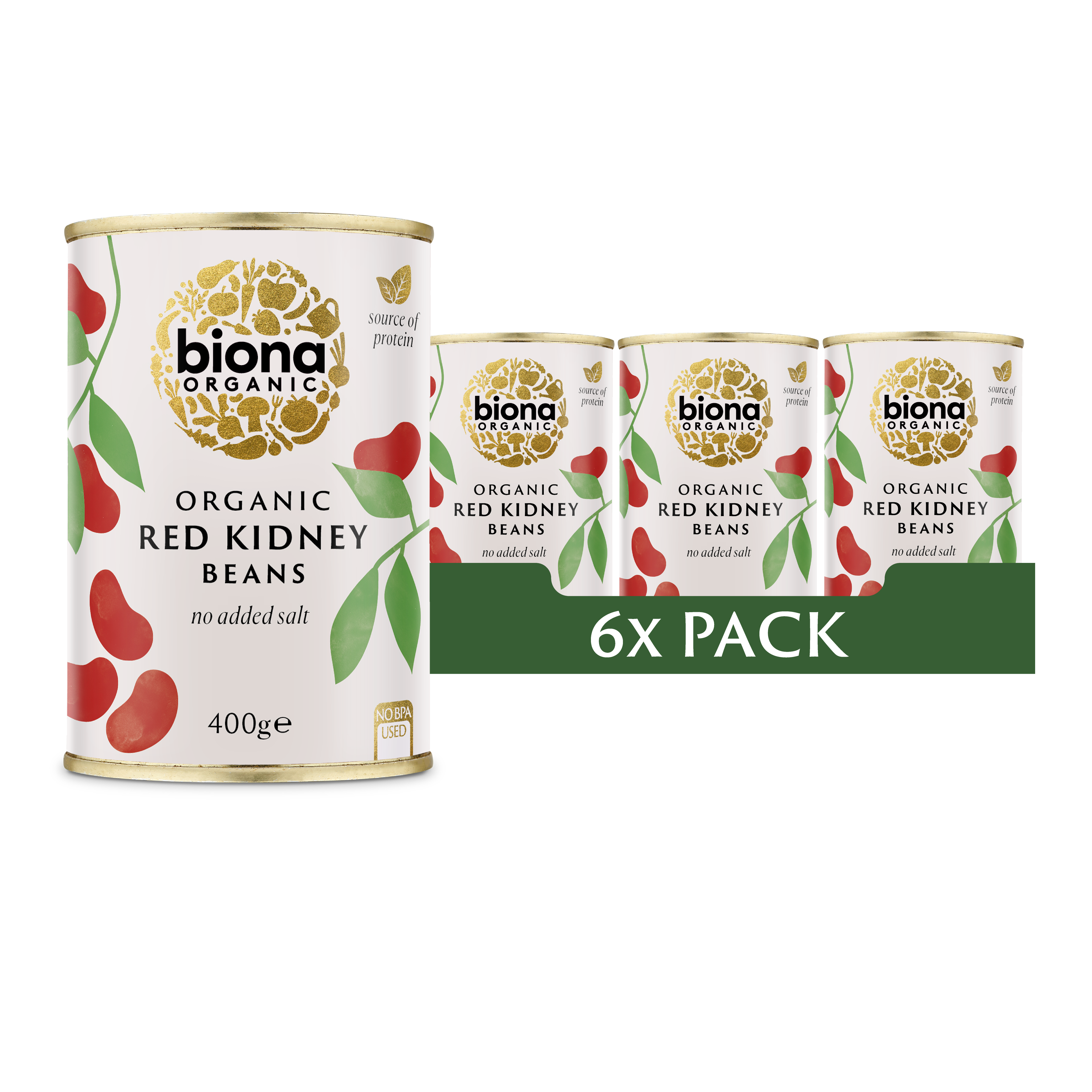 RED KIDNEY BEANS 6X400g