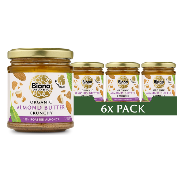 ALMOND BUTTER  CRUNCHY 6x170g