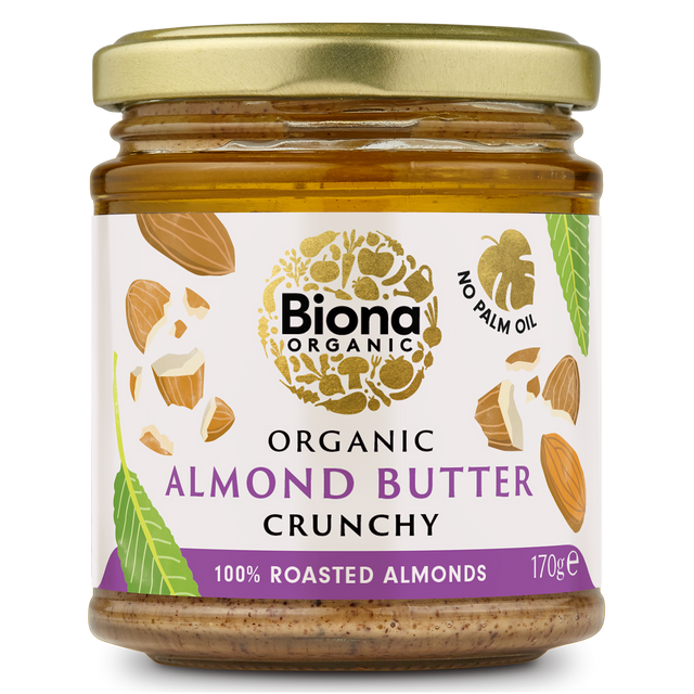ALMOND BUTTER CRUNCHY 170g – Biona