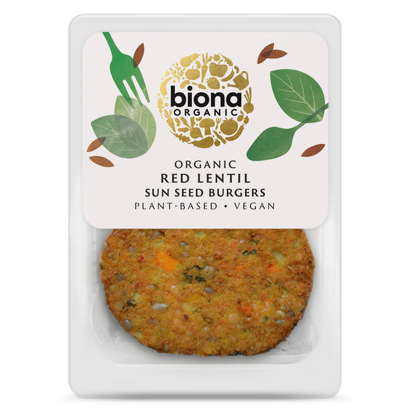 RED LENTIL SUNFLOWER SEED BURGER 160g