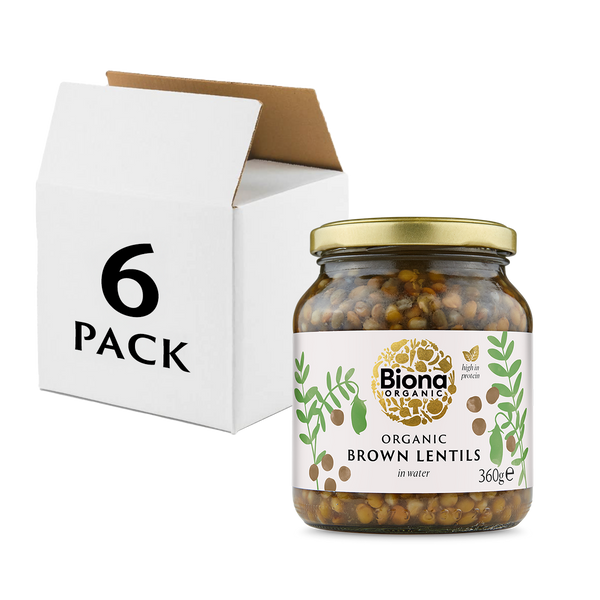 BROWN LENTILS 6x360g