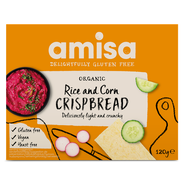 GLUTEN FREE CORN AND RICE CRISPBREAD 120g