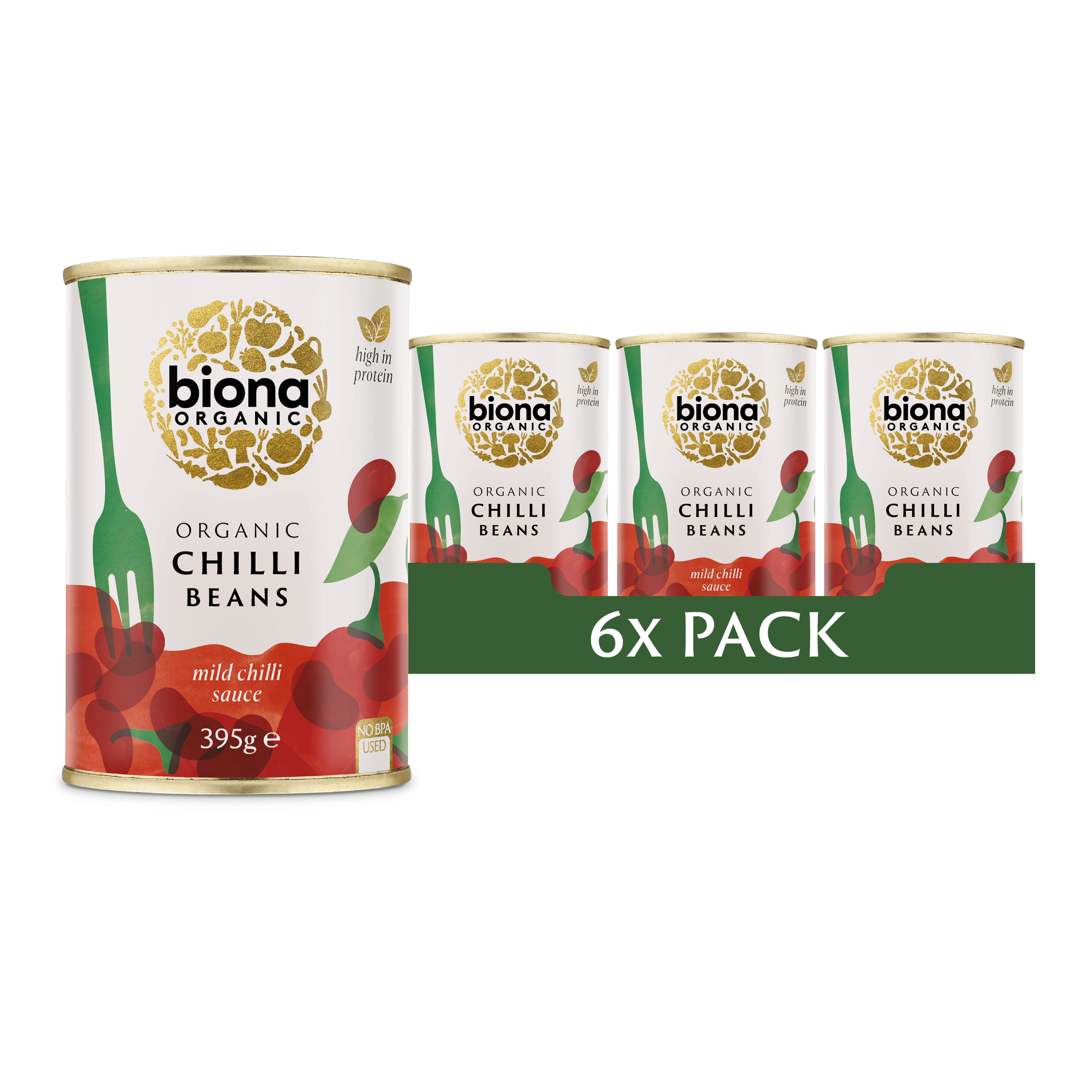Chilli Beans 6x395g – Biona