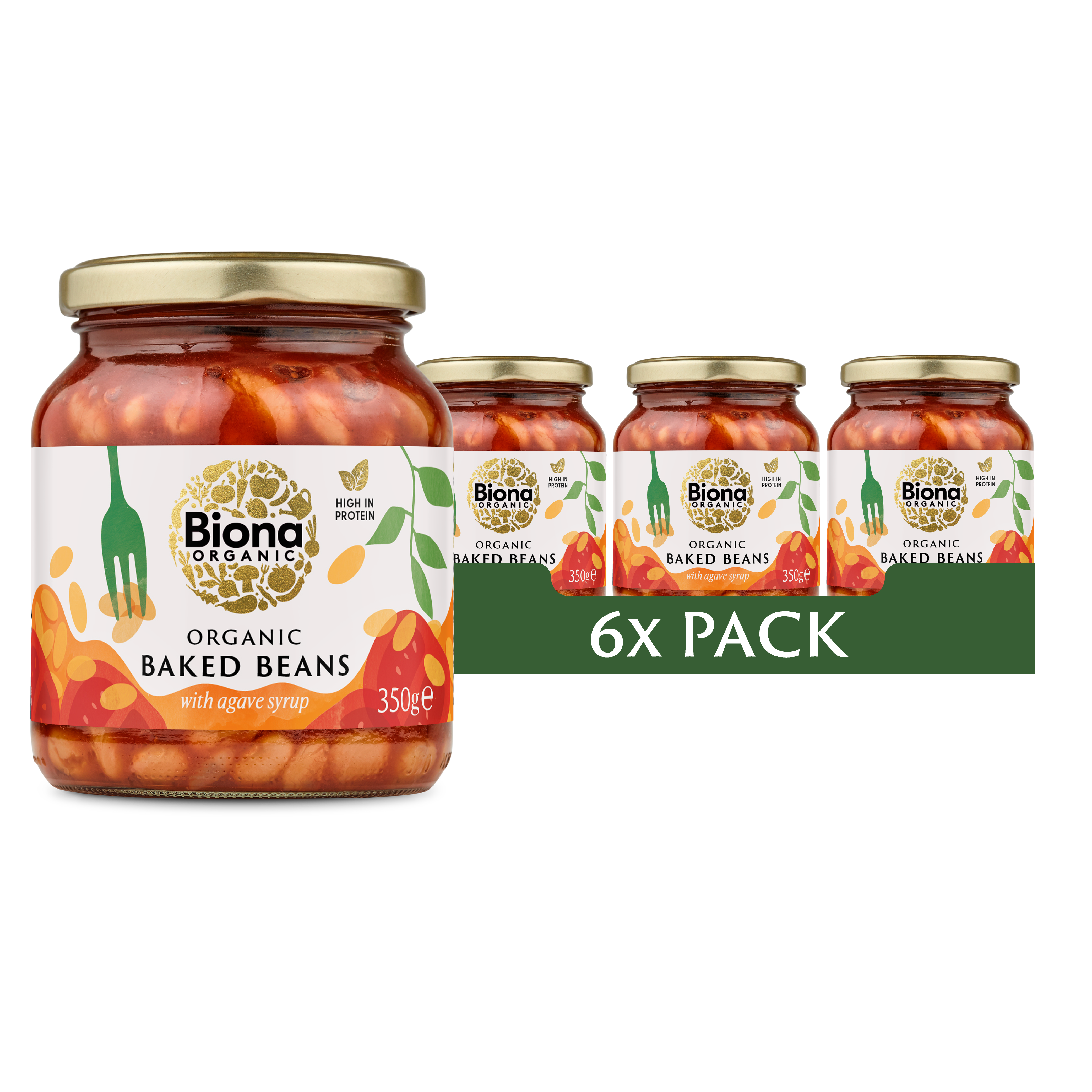 BAKED BEANS 6x350g