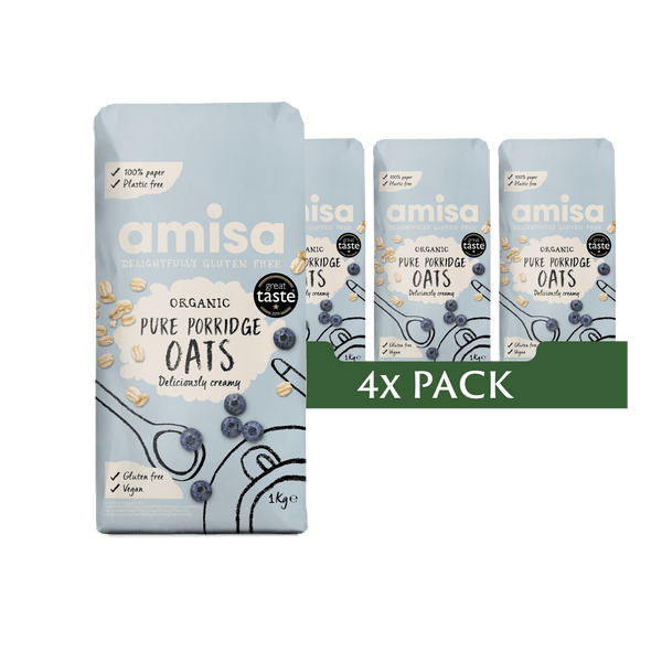 Gluten Free Pure Porridge Oats 4x1kg