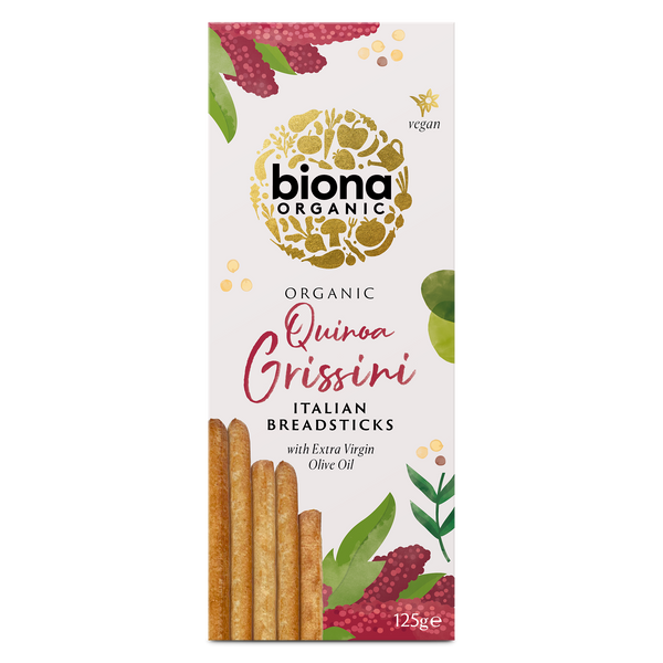 QUINOA GRISSINI ITALIAN BREADSTICKS 125g