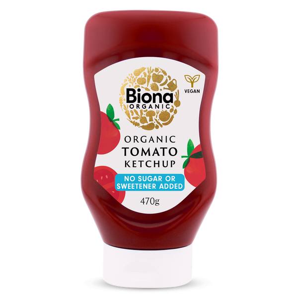 TOMATO KETCHUP  NO ADDED SUGAR 470g