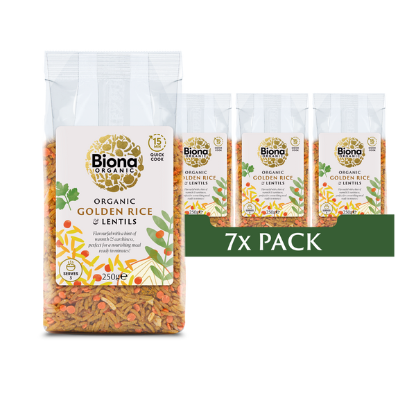 Golden Rice & Lentils 7x250g
