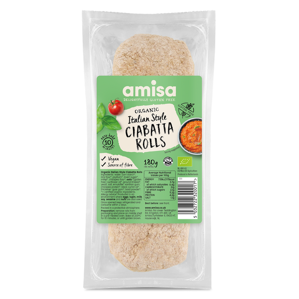 WHITE CIABATTA ROLLS 180G