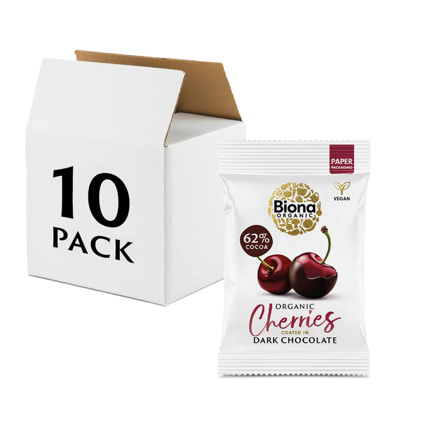 DARK CHOCOLATE COATED CHERRIES 10x45g