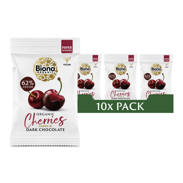 DARK CHOCOLATE COATED CHERRIES 10x45g