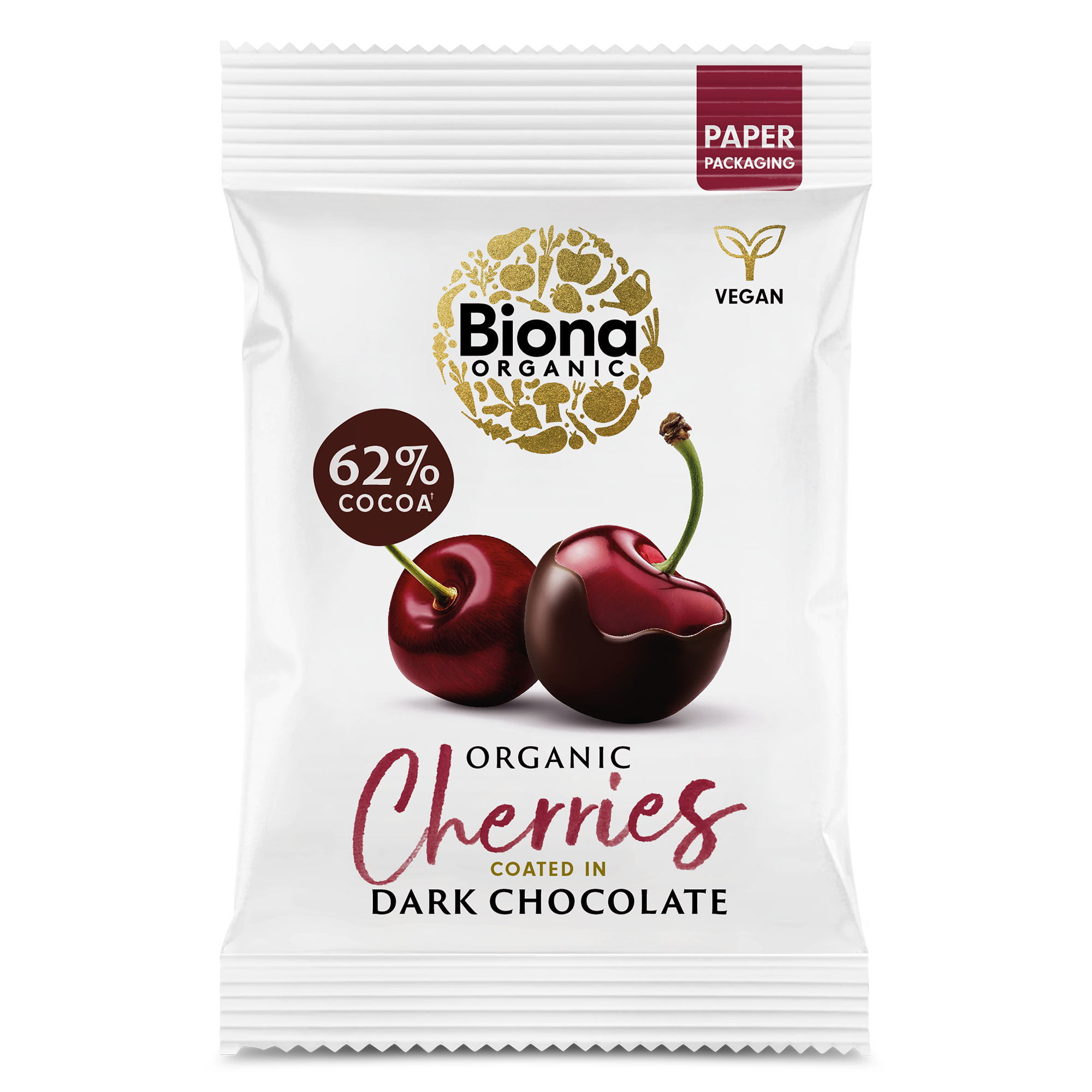 Dark Chocolate Coated Cherries 45g