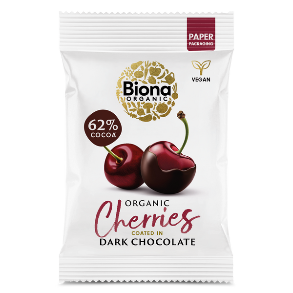 DARK CHOCOLATE COATED CHERRIES 45g