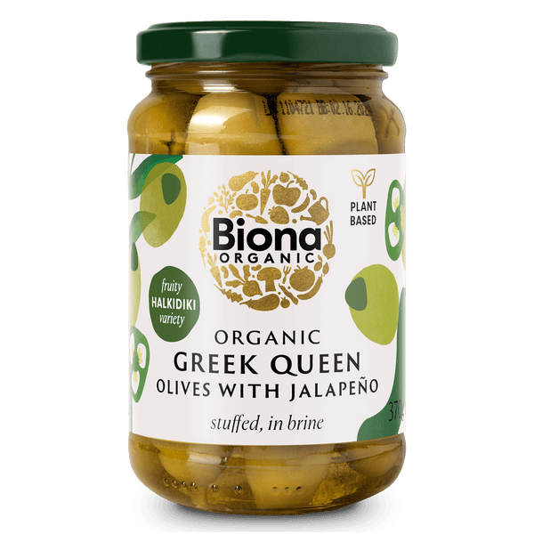 Greek Queen Olives Jalapeno 370g