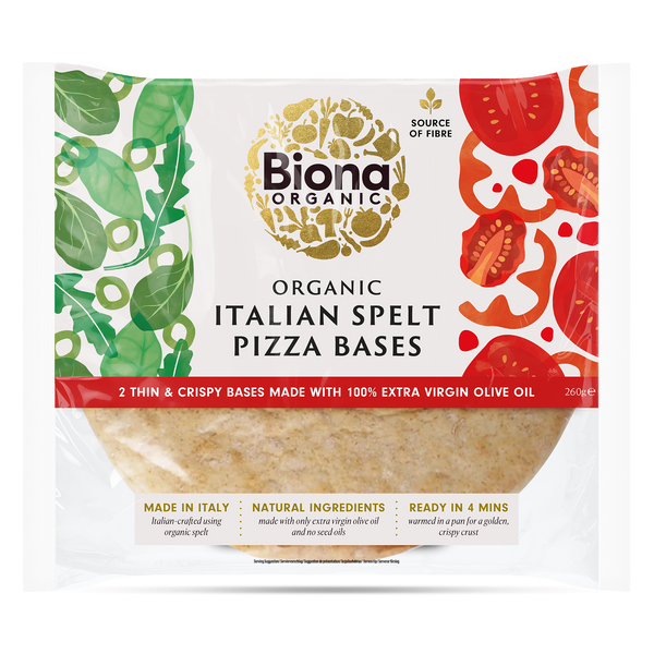Italian Spelt Pizza Bases 260g