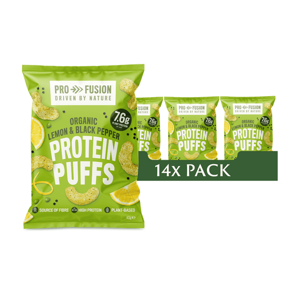 Lemon and Black Pepper Protein Puffs 14x40g