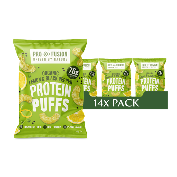 Lemon and Black Pepper Protein Puffs 14x40g