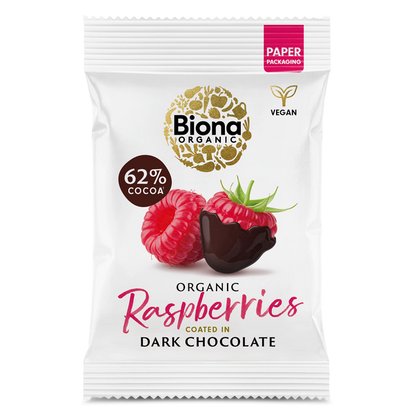 Dark Chocolate Raspberries 45g