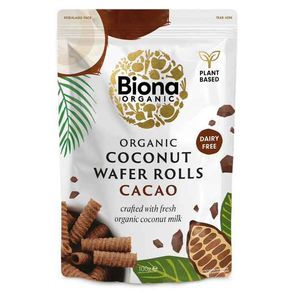 Cacao Coconut Wafer Rolls 100g
