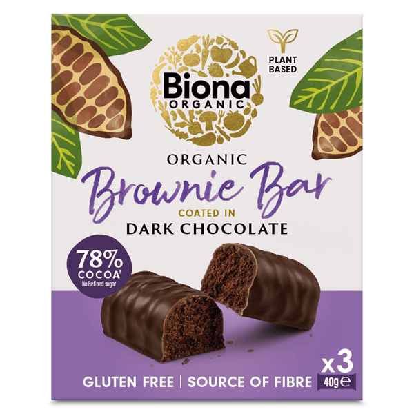 Dark Chocolate Brownie Bar 3 x 40g