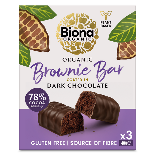 Dark Chocolate Brownie Bar 3 x 40g