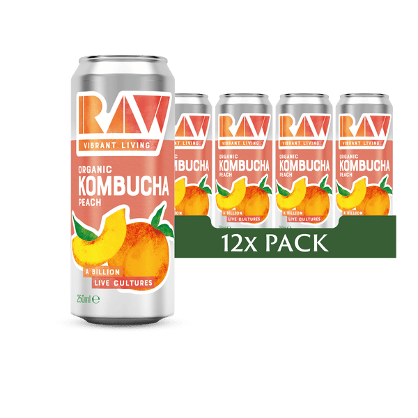 Peach Kombucha 12x250ml