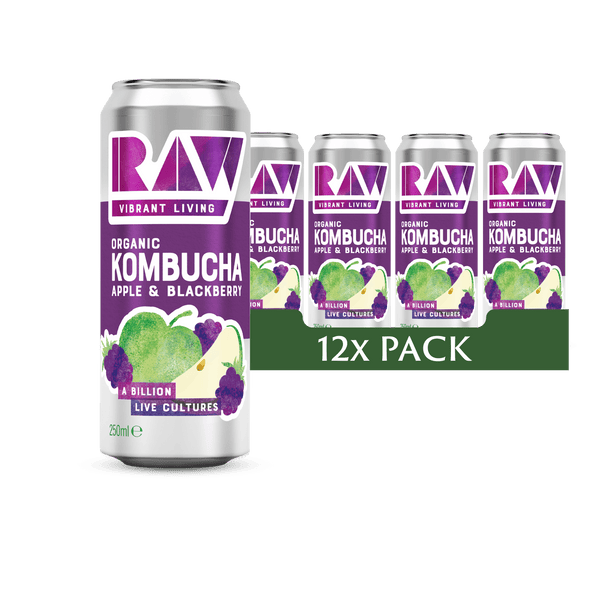 Apple and Blackberry Kombucha 12x250ml