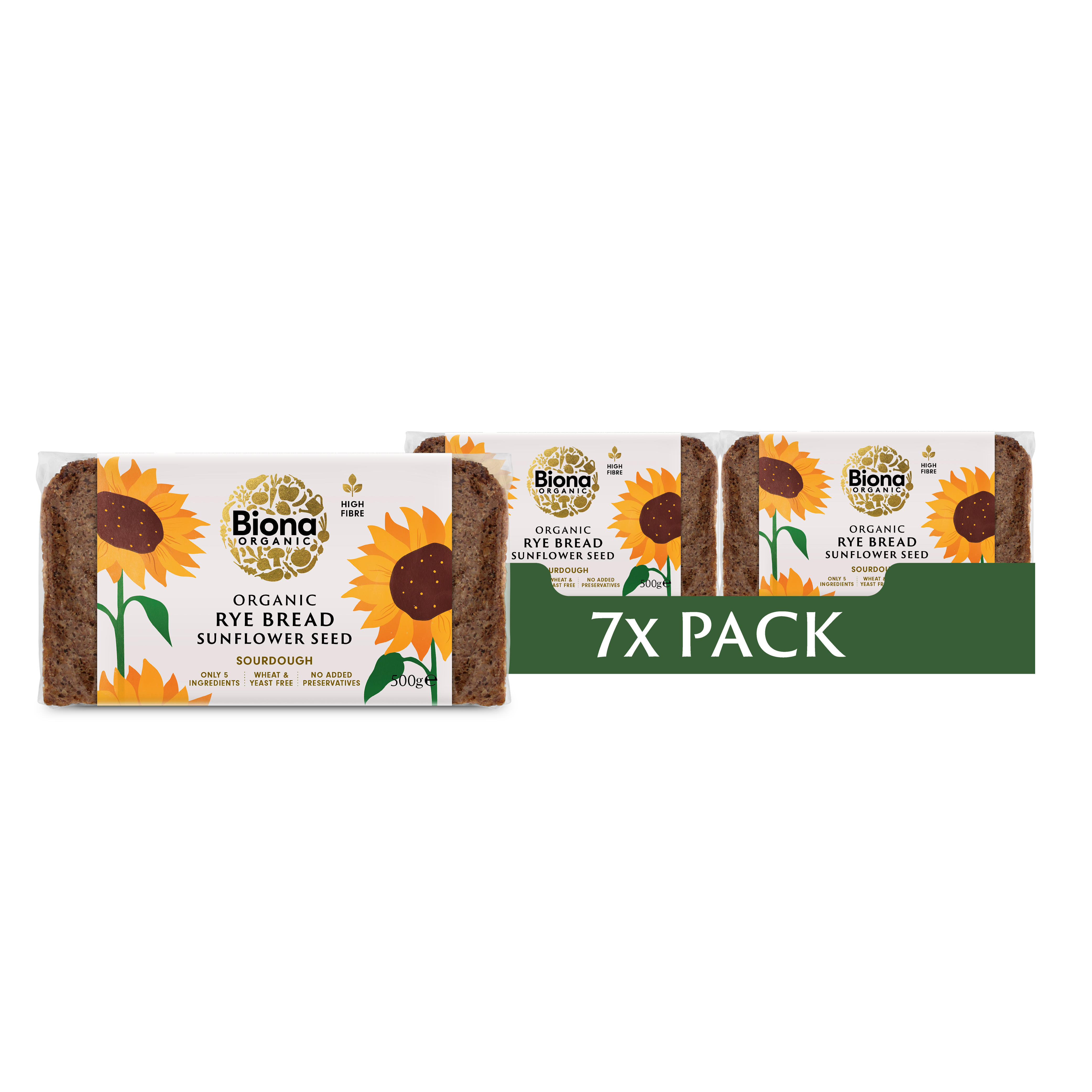 RYE BREAD SUNFLOWER SEED 7x500g