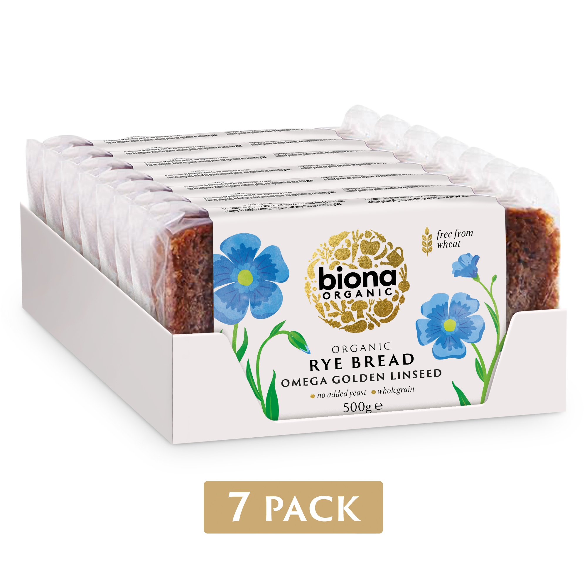 RYE BREAD - OMEGA GOLDEN LINSEED - 7 PACK