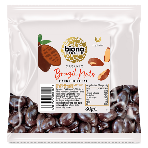 DARK CHOCOLATE COATED BRAZIL NUTS