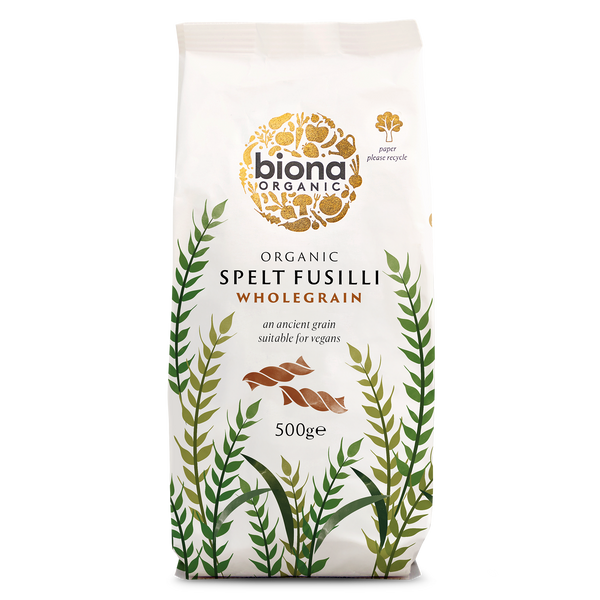 SPELT WHOLEGRAIN FUSILLI 500g