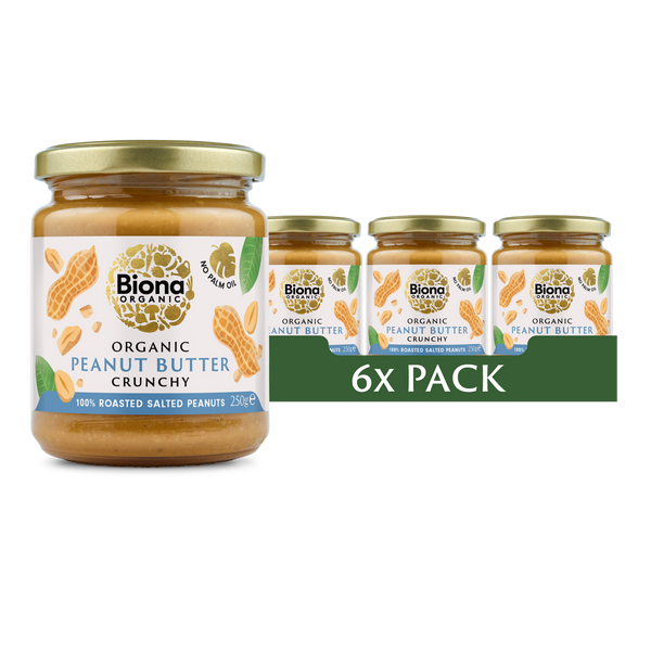 PEANUT BUTTER CRUNCHY WITH SALT 6x250G