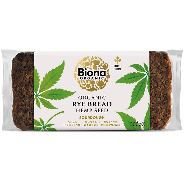 RYE BREAD - HEMP SEED 500g