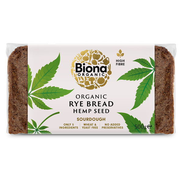 RYE BREAD - HEMP SEED 500g