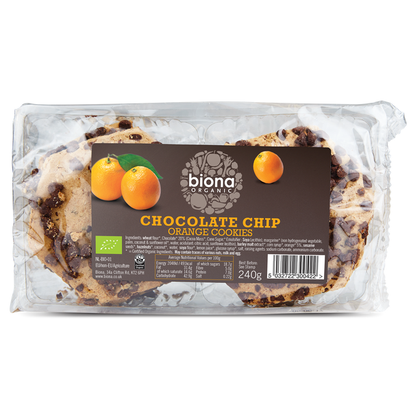 CHOCOLATE CHIP ORANGE COOKIES 240g