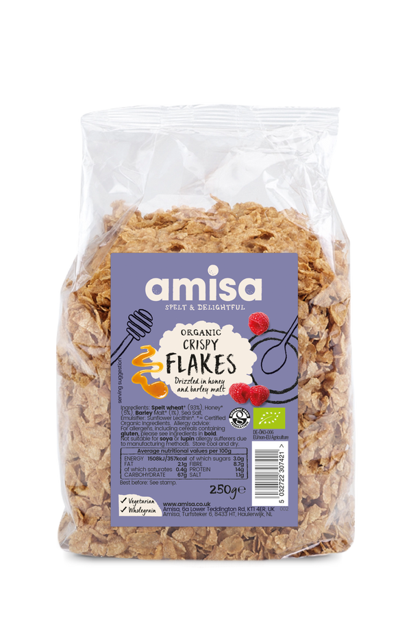 CRISPY SPELT FLAKES WITH HONEY 250g