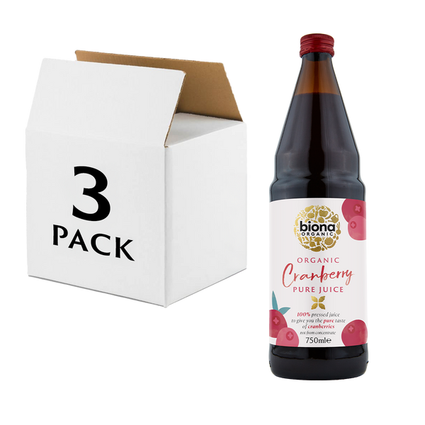 Cranberry Pure Juice 750ml - 3-Pack